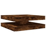 vidaXL Măsuță cafea rotativă 360 grade, stejar fumuriu 90x90x34,5 cm vidaXL Măsuță cafea rotativă 360 grade, stejar fumuriu 90x90x34,5 cm