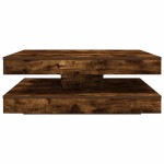 vidaXL Măsuță cafea rotativă 360 grade, stejar fumuriu 90x90x34,5 cm vidaXL Măsuță cafea rotativă 360 grade, stejar fumuriu 90x90x34,5 cm