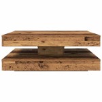 vidaXL Măsuță cafea rotativă 360 grade, lemn vechi 90x90x34,5 cm vidaXL Măsuță cafea rotativă 360 grade, lemn vechi 90x90x34,5 cm