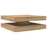 vidaXL Măsuță cafea rotativă 360 grade, stejar artizanal 90x90x34,5 cm vidaXL Măsuță cafea rotativă 360 grade, stejar artizanal 90x90x34,5 cm