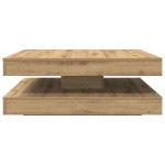 vidaXL Măsuță cafea rotativă 360 grade, stejar artizanal 90x90x34,5 cm vidaXL Măsuță cafea rotativă 360 grade, stejar artizanal 90x90x34,5 cm