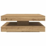 vidaXL Măsuță cafea rotativă 360 grade, stejar artizanal 90x90x34,5 cm vidaXL Măsuță cafea rotativă 360 grade, stejar artizanal 90x90x34,5 cm
