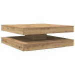vidaXL Măsuță cafea rotativă 360 grade, stejar artizanal 90x90x34,5 cm vidaXL Măsuță cafea rotativă 360 grade, stejar artizanal 90x90x34,5 cm