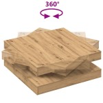 vidaXL Măsuță cafea rotativă 360 grade, stejar artizanal 90x90x34,5 cm vidaXL Măsuță cafea rotativă 360 grade, stejar artizanal 90x90x34,5 cm