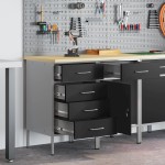 Set de birou 2 piese vidaXL Negru și Gri din lemn prelucrat și oțel Set de birou 2 piese vidaXL Negru și Gri din lemn prelucrat și oțel