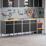 vidaXL Set dulap de lucru/masă de colț, 5 piese, negru, lemn prelucrat