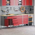 vidaXL Set dulap de lucru/masă de colț, 5 piese, roșu, lemn prelucrat vidaXL Set dulap de lucru/masă de colț, 5 piese, roșu, lemn prelucrat