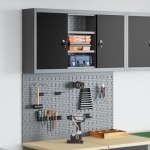 vidaXL Set dulap unelte & panou cârlige de perete, 3 piese negru metal vidaXL Set dulap unelte & panou cârlige de perete, 3 piese negru metal