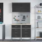 vidaXL Set Banc de lucru 5 Piese Oțel Negru vidaXL Set Banc de lucru 5 Piese Oțel Negru