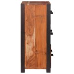 vidaXL Bufet 3 pcs Maro 110 x 30 x 75 cm Lemn masiv de acacia