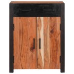 vidaXL Bufet 2 pcs Maro 110 x 30 x 75 cm Lemn masiv de acacia