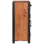 vidaXL Bufet 2 pcs Maro 110 x 30 x 75 cm Lemn masiv de acacia