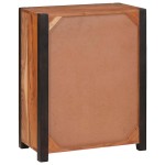 vidaXL Bufet 2 pcs Maro 110 x 30 x 75 cm Lemn masiv de acacia