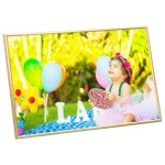 vidaXL Rame foto colaj pentru perete, 5 buc., auriu, 70x90 cm, MDF vidaXL Rame foto colaj pentru perete, 5 buc., auriu, 70x90 cm, MDF