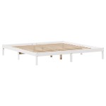 vidaXL Pat cu bibliotecă fără saltea, 180x200 cm, lemn masiv de pin