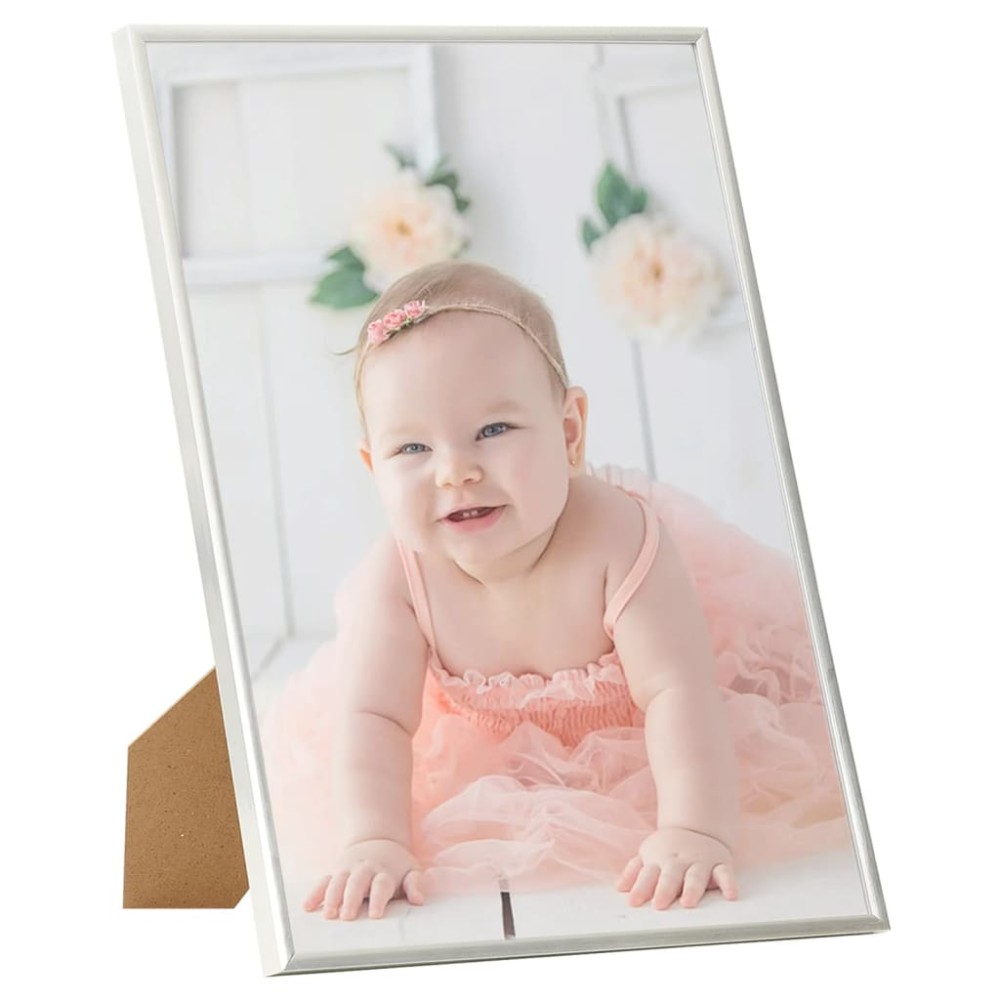 vidaXL Rame foto colaj pentru perete/masă 5 buc. argintiu 70x90 cm MDF