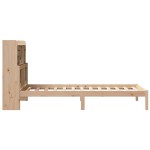 vidaXL Pat cu bibliotecă fără saltea, 90x190 cm, lemn masiv de pin vidaXL Pat cu bibliotecă fără saltea, 90x190 cm, lemn masiv de pin