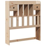 vidaXL Pat cu bibliotecă fără saltea, 90x190 cm, lemn masiv de pin vidaXL Pat cu bibliotecă fără saltea, 90x190 cm, lemn masiv de pin