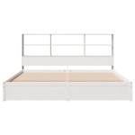 vidaXL Pat cu bibliotecă fără saltea, 180x200 cm, lemn masiv de pin