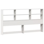 vidaXL Pat cu bibliotecă fără saltea, 180x200 cm, lemn masiv de pin
