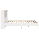 vidaXL Pat cu bibliotecă fără saltea, 180x200 cm, lemn masiv de pin