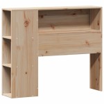 vidaXL Pat cu bibliotecă fără saltea, 90x190 cm, lemn masiv de pin vidaXL Pat cu bibliotecă fără saltea, 90x190 cm, lemn masiv de pin
