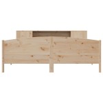 vidaXL Pat cu bibliotecă fără saltea, 180x200 cm, lemn masiv de pin