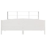 vidaXL Pat cu bibliotecă fără saltea, 180x200 cm, lemn masiv de pin