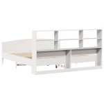 vidaXL Pat cu bibliotecă fără saltea, 180x200 cm, lemn masiv de pin