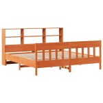 vidaXL Cadru de pat fără saltea, maro ceruit 200x200 cm lemn masiv pin vidaXL Cadru de pat fără saltea, maro ceruit 200x200 cm lemn masiv pin