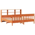 vidaXL Cadru de pat fără saltea, maro ceruit 180x200 cm lemn masiv pin vidaXL Cadru de pat fără saltea, maro ceruit 180x200 cm lemn masiv pin
