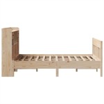vidaXL Cadru de pat fără saltea, 135x190 cm, lemn masiv de pin vidaXL Cadru de pat fără saltea, 135x190 cm, lemn masiv de pin