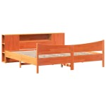 vidaXL Cadru de pat fără saltea, maro ceruit 180x200 cm lemn masiv pin vidaXL Cadru de pat fără saltea, maro ceruit 180x200 cm lemn masiv pin