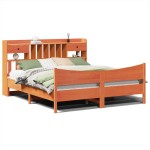 vidaXL Cadru de pat fără saltea, maro ceruit 180x200 cm lemn masiv pin vidaXL Cadru de pat fără saltea, maro ceruit 180x200 cm lemn masiv pin