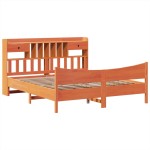 vidaXL Cadru de pat fără saltea, maro ceruit 180x200 cm lemn masiv pin vidaXL Cadru de pat fără saltea, maro ceruit 180x200 cm lemn masiv pin