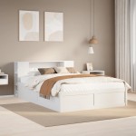 vidaXL Cadru de pat fără saltea, alb, 120x200 cm, lemn masiv pin vidaXL Cadru de pat fără saltea, alb, 120x200 cm, lemn masiv pin