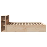 vidaXL Cadru de pat fără saltea, 135x190 cm, lemn masiv de pin vidaXL Cadru de pat fără saltea, 135x190 cm, lemn masiv de pin