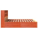 vidaXL Cadru de pat fără saltea, maro ceruit 200x200 cm lemn masiv pin
