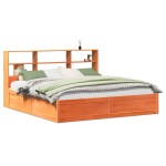 vidaXL Cadru de pat fără saltea, maro ceruit 180x200 cm lemn masiv pin vidaXL Cadru de pat fără saltea, maro ceruit 180x200 cm lemn masiv pin