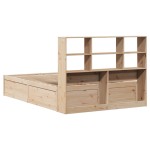 vidaXL Cadru de pat fără saltea, 140x190 cm, lemn masiv de pin