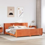 vidaXL Cadru de pat fără saltea, maro ceruit 180x200 cm lemn masiv pin vidaXL Cadru de pat fără saltea, maro ceruit 180x200 cm lemn masiv pin