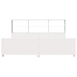 vidaXL Cadru de pat fără saltea, alb, 180x200 cm, lemn masiv pin vidaXL Cadru de pat fără saltea, alb, 180x200 cm, lemn masiv pin