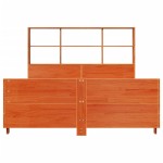 vidaXL Cadru de pat fără saltea, maro ceruit 150x200 cm lemn masiv pin vidaXL Cadru de pat fără saltea, maro ceruit 150x200 cm lemn masiv pin