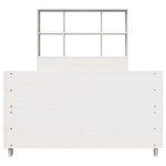 vidaXL Cadru de pat fără saltea, alb, 90x200 cm, lemn masiv pin