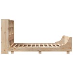 vidaXL Cadru de pat fără saltea, 140x190 cm, lemn masiv de pin