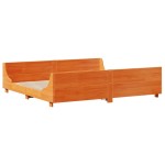 vidaXL Cadru de pat fără saltea, maro ceruit 180x200 cm lemn masiv pin vidaXL Cadru de pat fără saltea, maro ceruit 180x200 cm lemn masiv pin