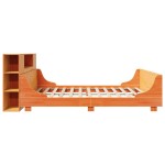 vidaXL Cadru de pat fără saltea, maro ceruit 180x200 cm lemn masiv pin vidaXL Cadru de pat fără saltea, maro ceruit 180x200 cm lemn masiv pin