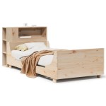 vidaXL Cadru de pat fără saltea, 75x190 cm, lemn masiv de pin