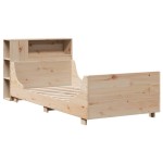 vidaXL Cadru de pat fără saltea, 75x190 cm, lemn masiv de pin