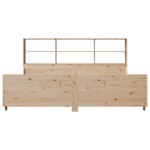 vidaXL Pat cu bibliotecă fără saltea, 180x200 cm, lemn masiv